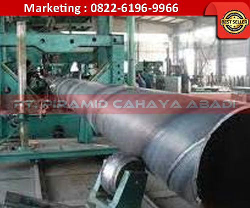 Gambar-Proses-Produksi-Pipa-Spiral---PT-Piramid-Cahaya-Abadi Proses Pengelasan Produksi Pipa Welded Spiral PT Piramid Cahaya Abadi