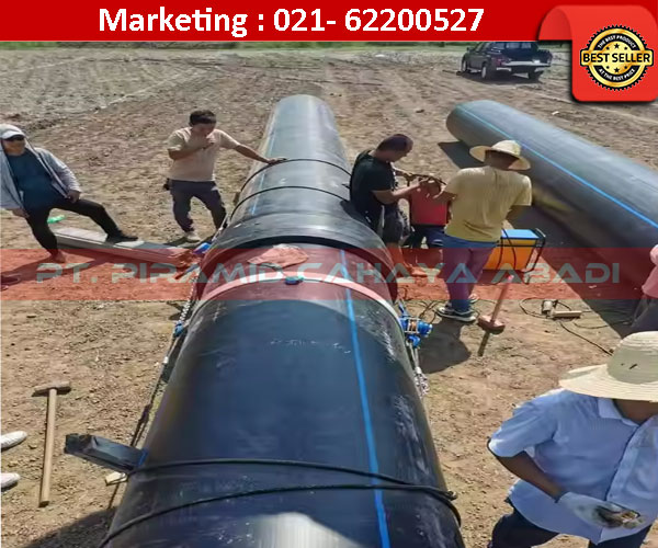 Pipa-HDPE-untuk-drainase Pipa HDPE pada Proyek Saluran Limbah PT Piramid Cahaya Abadi