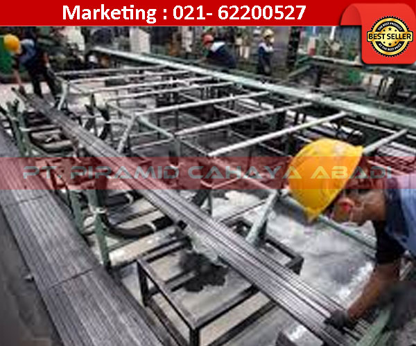 Proses-produksi-pipa-kotak-holow-2 Produksi Pipa Kotak Hollow Besi PT Piramid Cahaya Abadi