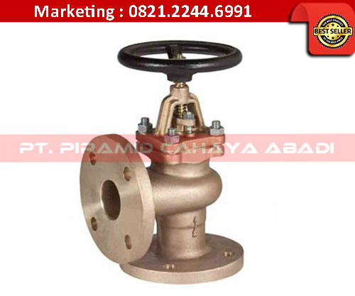 Jual Globe Valve Model Sudut PT Piramid Cahaya Abadi