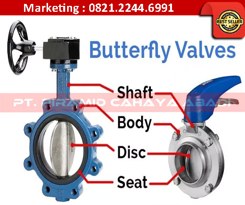 Komponen Bagian Butterfly Valve PT Piramid Cahaya Abadi